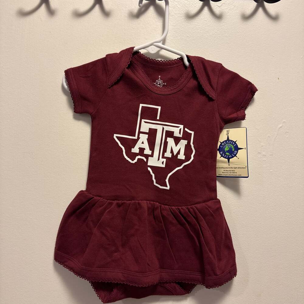 INFANT Texas A&M Tutu Bodysuit Dress